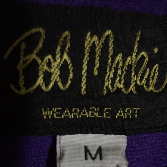 Bob Mackie Wearable Art Regal Purple Med Top NWOT - Picture 7 of 8
